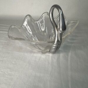 1970s Lucite Swan Shell Bowl Arthur‎ Court for Grainware